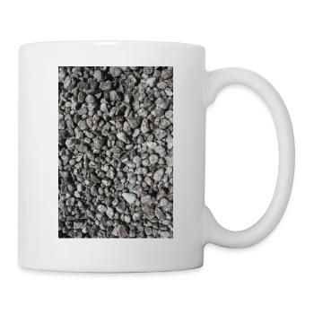 Kies Kieselsteine Vintage Fotografie - Tasse - Weiß - Rechts