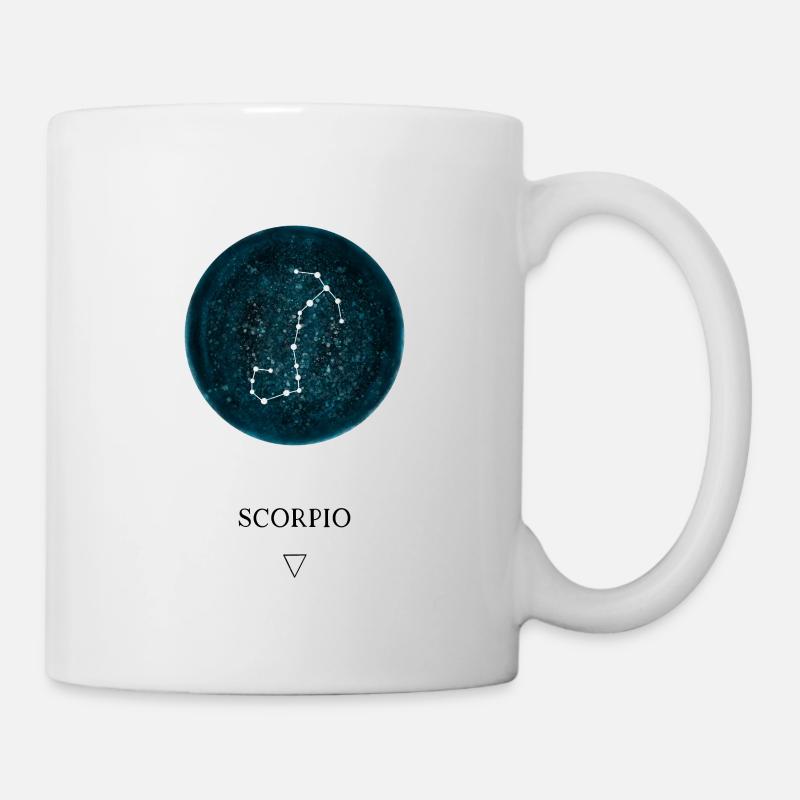 Signe du zodiaque astro scorpion - Mug blanc - blanc