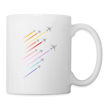 Fly Fly Fly Airport Flughafen Pilot - Mug - white - Right