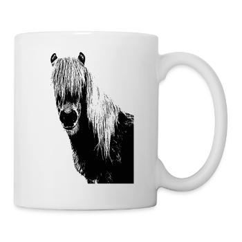 Chevaux Cheval Tête de cheval Cheval Proverbes - Mug blanc - blanc - Droite