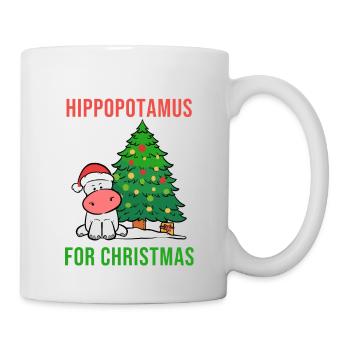 Hippopotamus for Christmas Hippo Lover Poison - Mug - white - Right