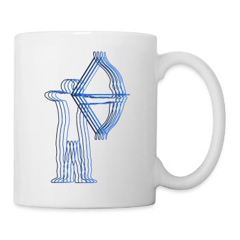 Cadeau d'archer de tir à l'arc - Mug blanc - blanc - Droite