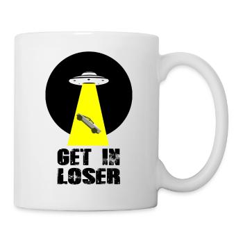 Get In Loser White Ovni Cybertruck Mars - Mug blanc - blanc - Droite