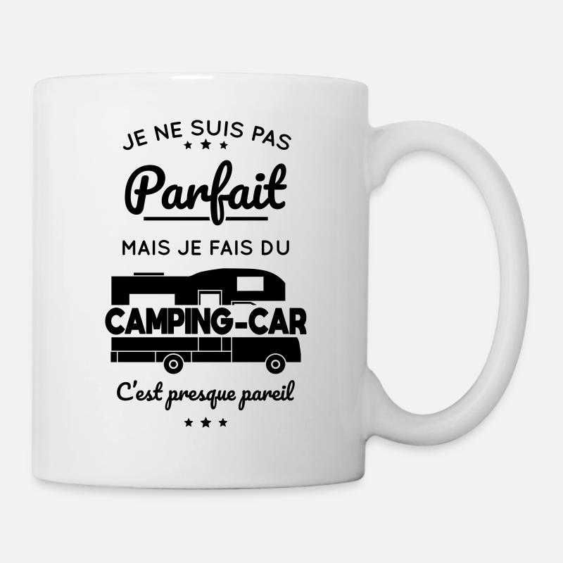 Je ne suis pas parfait mais je fais du camping-car - Mug blanc - blanc
