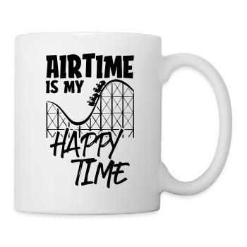 Airtime is my Happy Time - Tasse - Weiß - Rechts
