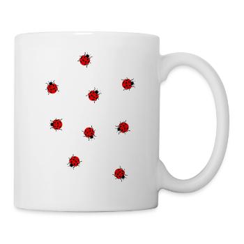 Many ladybugs summer - Mug - white - Right