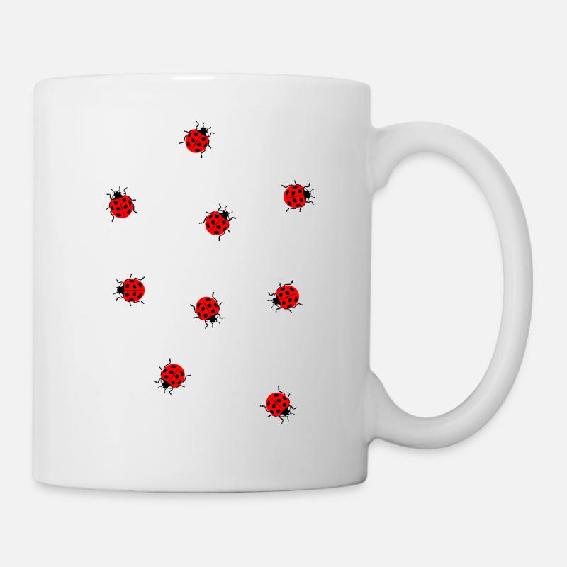 Viele Marienkäfer Sommer - Tasse - Weiß