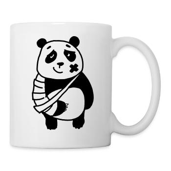 Panda broken arm - Mug - white - Right