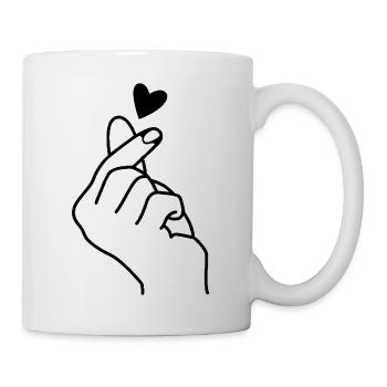 Love love sign language - Mug - white - Right