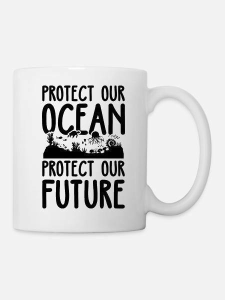 Protection de l’océan - Mug blanc - blanc