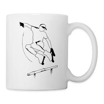 aggressive freestyle skating - Mug - white - Right
