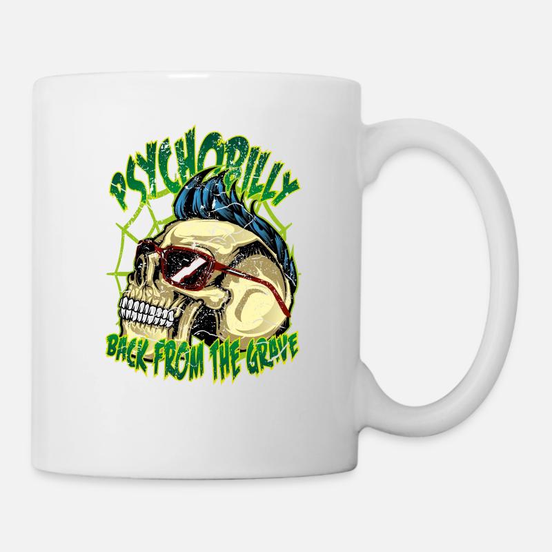 Psychobilly Back from the Grave - Tasse - Weiß
