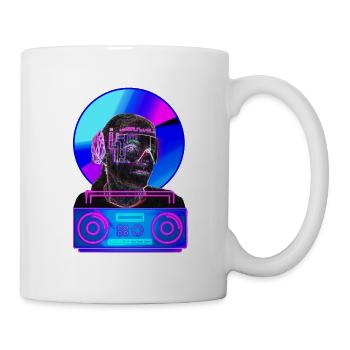 DJ electronic music neon color - Mug - white - Right