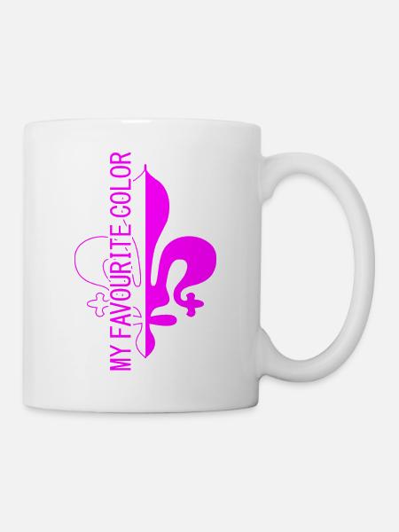 Meine Lieblingsfarbe, mein Lila - Tasse - Weiß