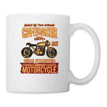 Classic Motorcycle Caferacer - Mug - white - Right
