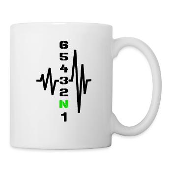 Motorcycle gears - Mug - white - Right