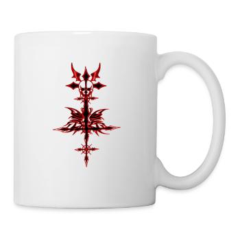 Nice Gothic Tribal Design - Tasse - Weiß - Rechts