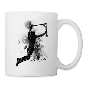 Freestyle-Roller - Tasse - Weiß - Rechts