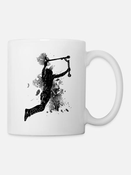 trottinette freestyle - Mug blanc - blanc