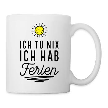 Endlich Ferien - Tasse - Weiß - Rechts