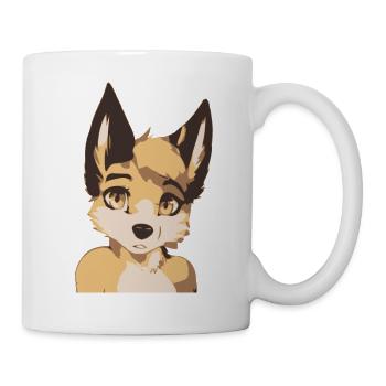 Curieux renard peinture - Mug blanc - blanc - Droite