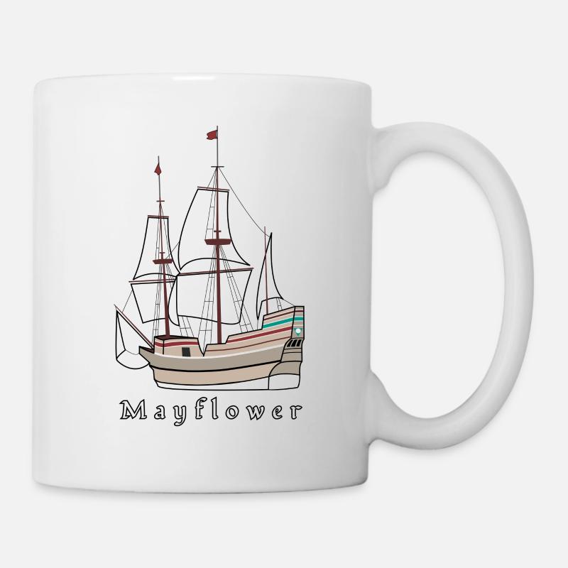 Mayflower - Tasse - Weiß