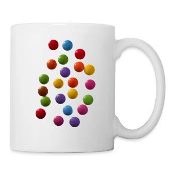 Colorful sweet chocolates - Mug - white - Right