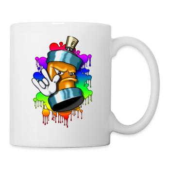Colorful Spray Can - Tasse - Weiß - Rechts