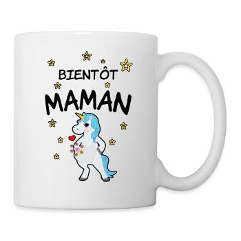 Bientôt maman - Mug blanc - blanc - Droite