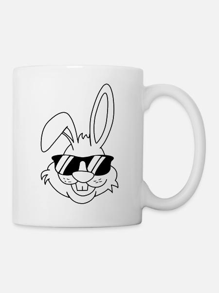 hase - Tasse - Weiß