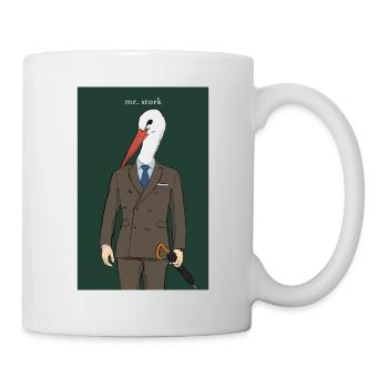 Vogelland - Herr Storch - Tasse - Weiß - Rechts