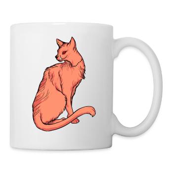 Lustige Katzen 23 - Tasse - Weiß - Rechts