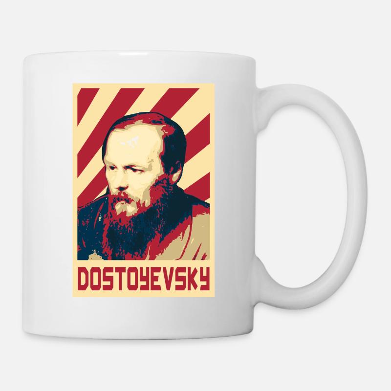 Fjodor Dostojewski - Tasse - Weiß