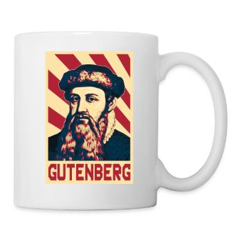 Johannes Gutenberg - Mug blanc - blanc - Droite