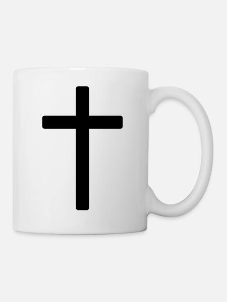 Kreuz - Tasse - Weiß