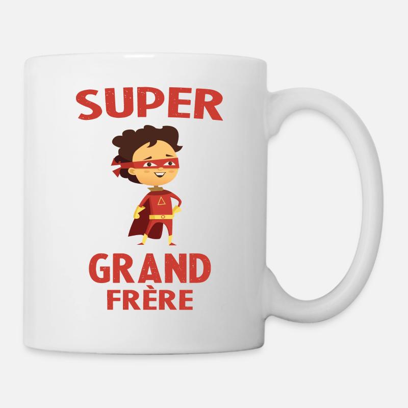 Super Grand Frère Cadeau - Mug blanc - blanc