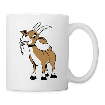 Goat laugh nicely - Mug - white - Right