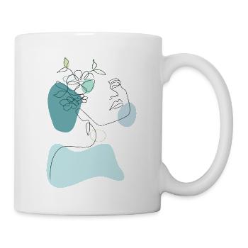 Minimalist OneLine Art and Line Art Art - Mug - white - Right