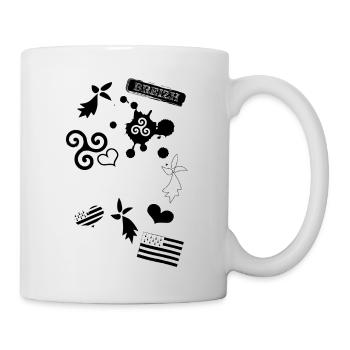breizh T-Shirt Geschenk - Tasse - Weiß - Rechts