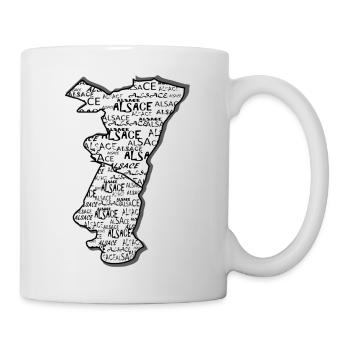 Alsace Region Name - Mug - white - Right