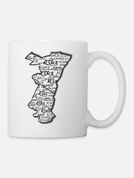 Elsass Region Name - Tasse - Weiß