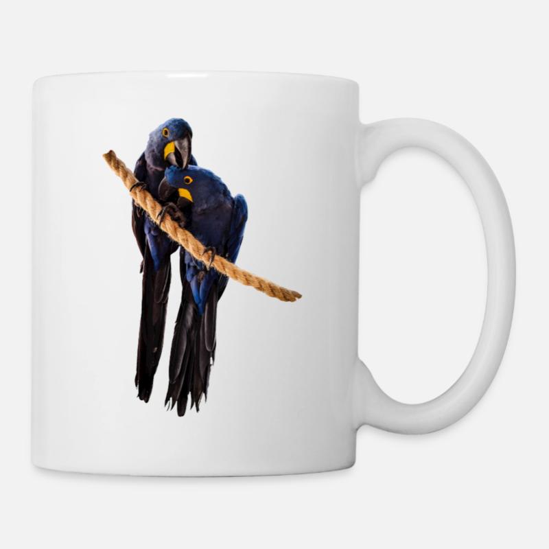 Hyazinth-Ara-Paar - Tasse - Weiß