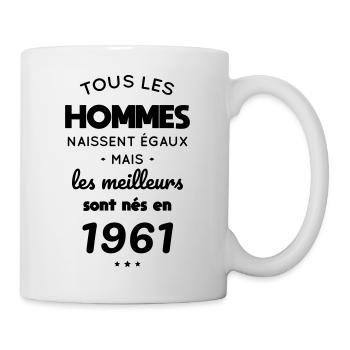 Anniversaire 61 ans - Meilleurs sont nés en 1961 - Mug blanc - blanc - Droite