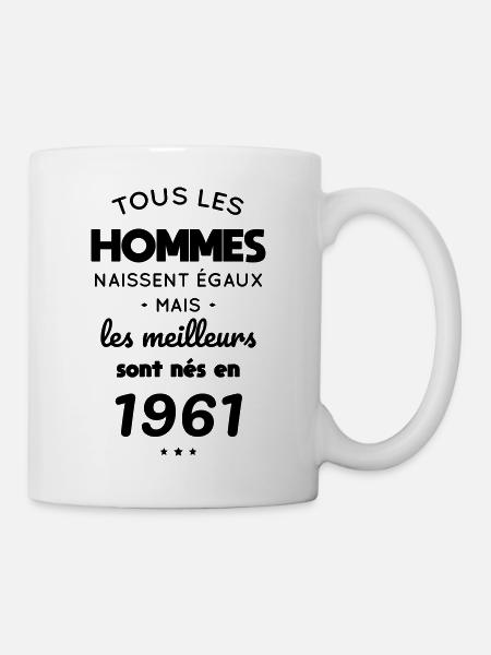 Anniversaire 61 ans - Meilleurs sont nés en 1961 - Mug blanc - blanc