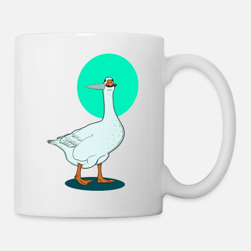 Gefährliche Gans - Tasse - Weiß