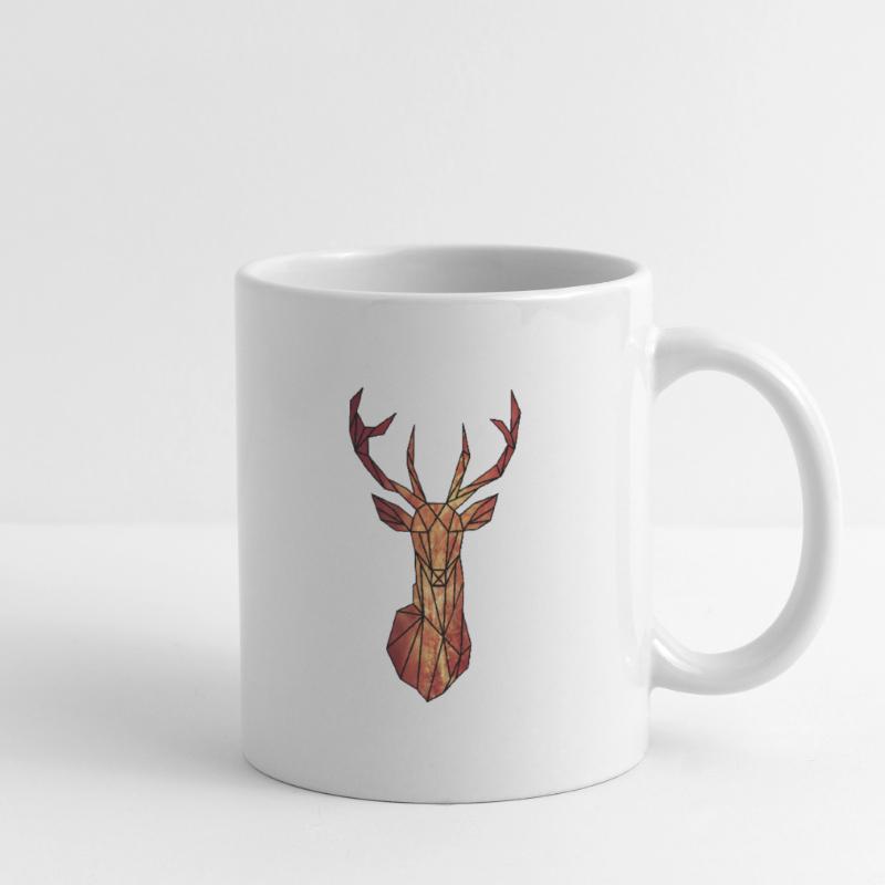Roter Hirsch Tasse