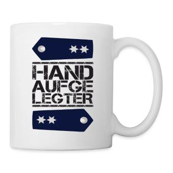 Polizei Oberkommissar Beförderung Polizist - Tasse - Weiß - Rechts