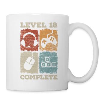 18th Birthday Level Complete Gaming - Mug - white - Right