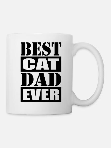 Best Cat Dad Ever - Mug - white
