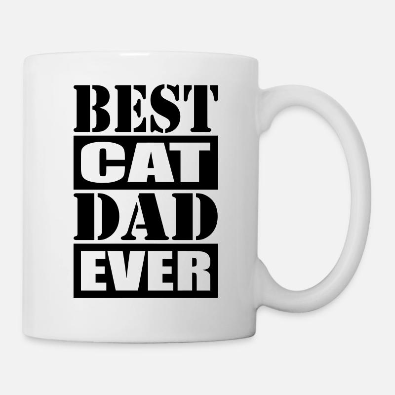 Best Cat Dad Ever - Tasse - Weiß